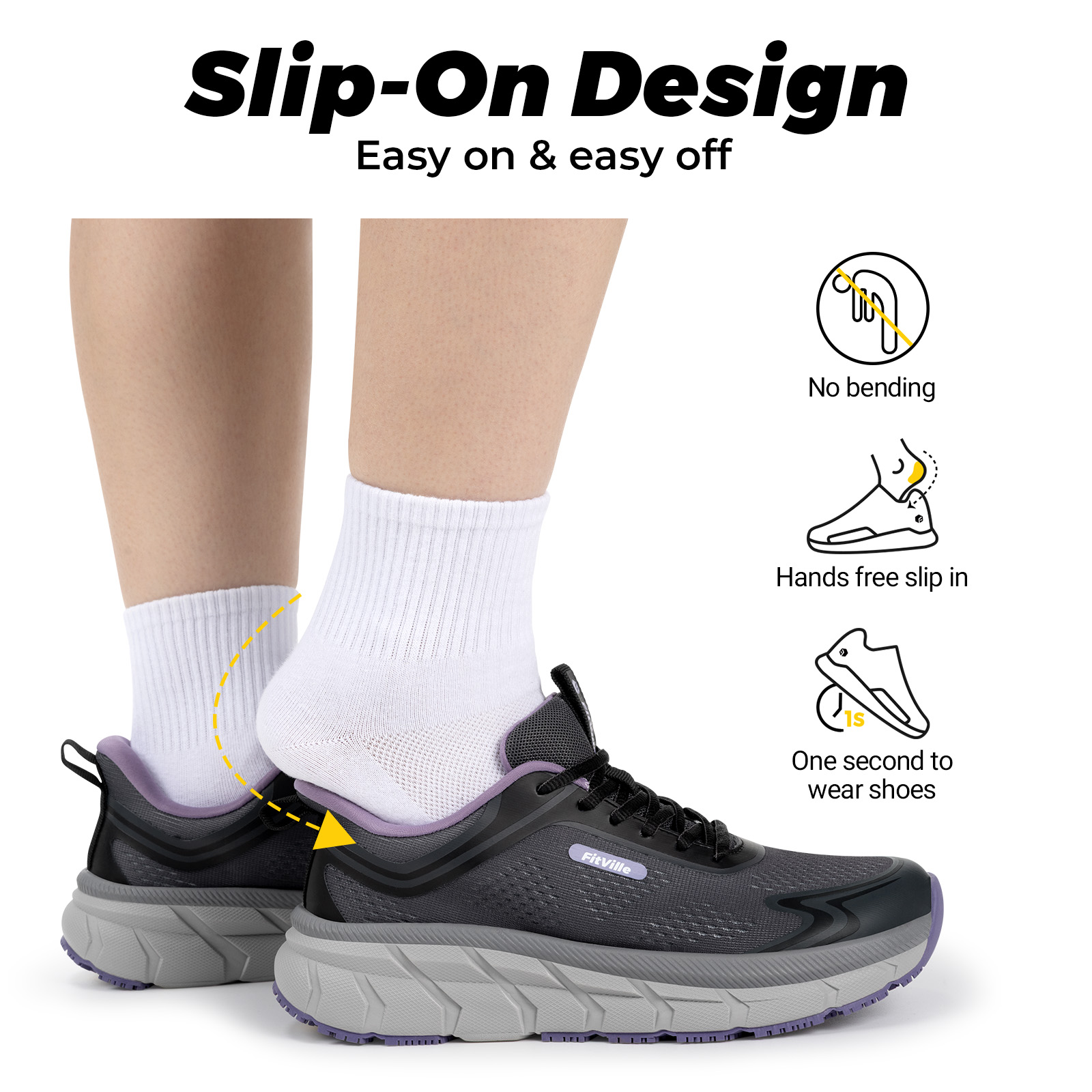 Fitville Women's Sports Shoes  - огляд і ціна Breathable Mesh Athletic Shoes