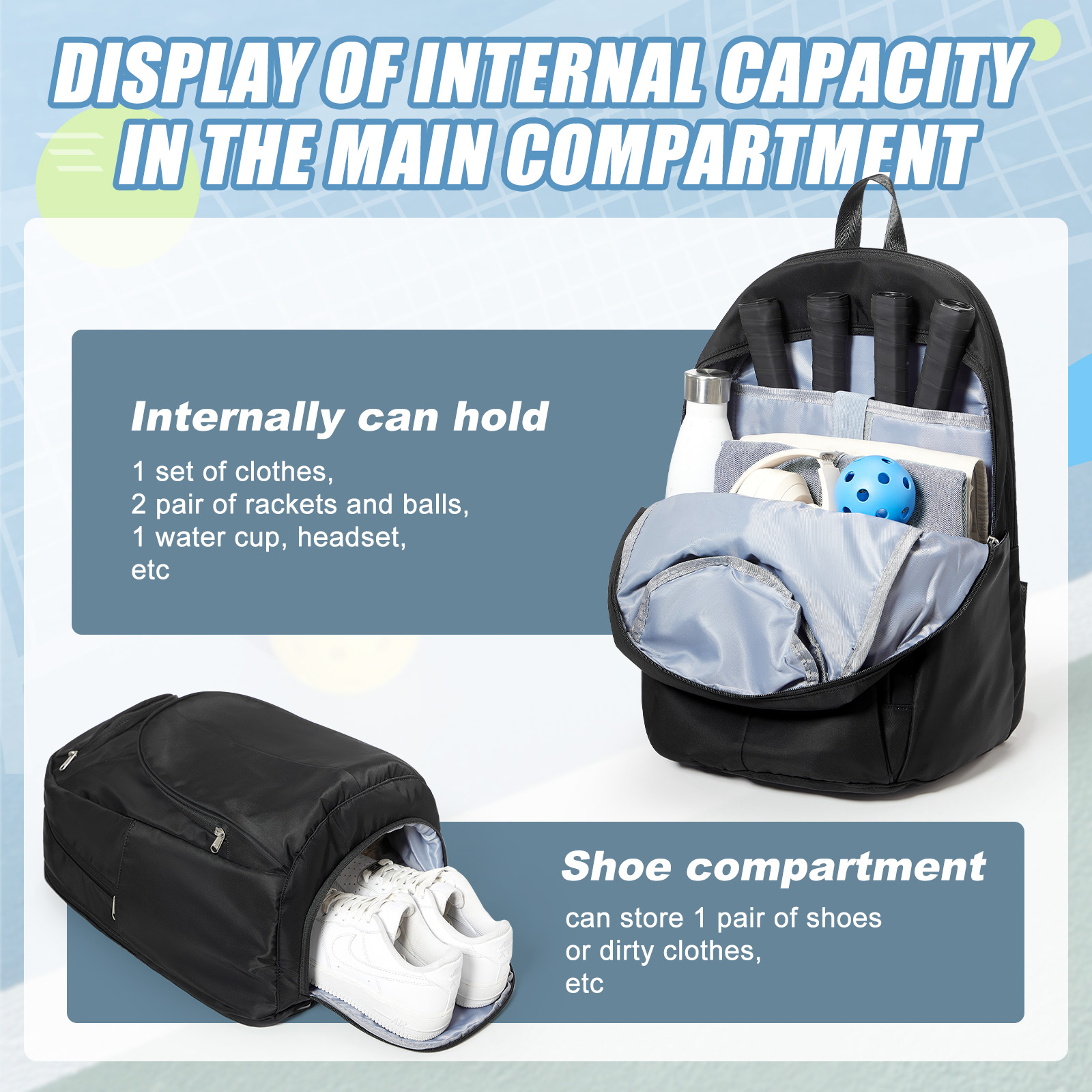 Tennis Bag Tennis Backpack 2 R - огляд і ціна Men'S Shoes
